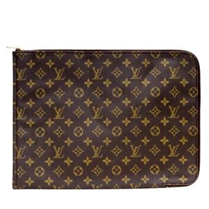 LOUIS VUITTON MONOGRAM CANVAS POUCH PORTFOLIO DOCUMENT CASE
